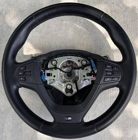32307848528 Bmw 2011-2018 F26 X4 F25 X3 Factory M Sport Leather Steering Wheel W Paddles Oem