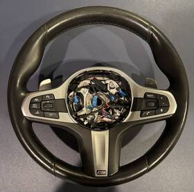 32308008181 Bmw 17-19 Oem G05 G12 G14 G15 G16 G30 M Sport Steering Wheel Acc Lane Assist