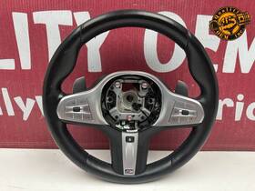 32308008186 Bmw 2019-2024 5 7 8 X3 X4 X5 X6 Heated Steering Wheel W Paddles Black M-sport