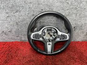 32308094546 Bmw 18-25 G01 G02 Steering Wheel M-sport Heated Lane Departure Leather Oem 74k