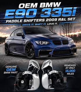 61319241799 Bmw Oem E90 335i Paddle Shifters 2009 R&l Set With Hardware Low Miles - Nice