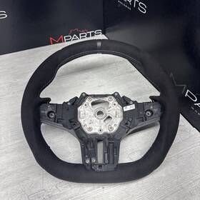 62828025h Bmw Oem M3 G80 G82 M4 Custom Flat Bottom Steering Wheel Alcantara Black Ring