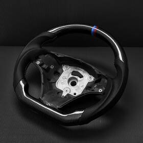 6589 Bmw Real Carbon Fiber Heated Steering Wheel E90 E91 E92 E93 M3 328i 335i 05-13