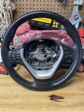 6791304 Bmw 12-18 320i 328i 335i F30 F31 F34 Base Leather Steering Wheel Oem