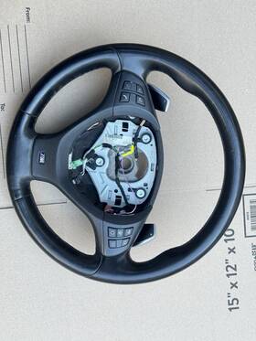 6795258 Bmw 2007-2013 X5m E70 - Steering Wheel M Sport Heated W Paddle Shift Switch Oem