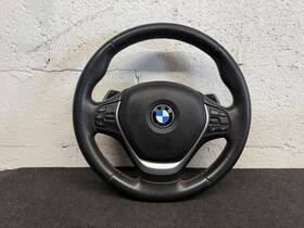 6863347 Bmw 2015-2018 F30 F32 F34 F36 Sport Line Leather Steering Wheel And Switches Oem