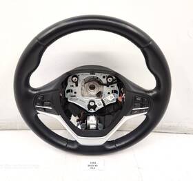 6868765 Bmw 14-18 Oem F15 X5 F16 X6 Steering Wheel Heated Leather Black