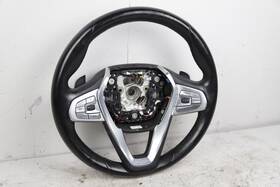 6871738 Bmw G11 G12 Steering Wheel Sport Style Heated Black Leather With Shifters Oem