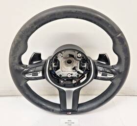 7845604 Bmw Oem F22 F30 F32 F33 Steering Wheel Heated M Sport Black Leather With Shifters