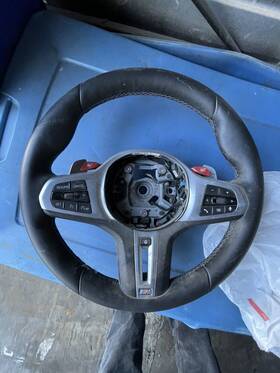 8094392 Bmw Oem F90 M5 F92 M8 Steering Wheel M Sport Black Leather Heated With Shifters