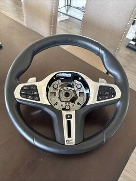 8746690 Bmw G20 Leather Heated Steering Wheel M Sport With Shifters 19-24 Acc And M3 Trim