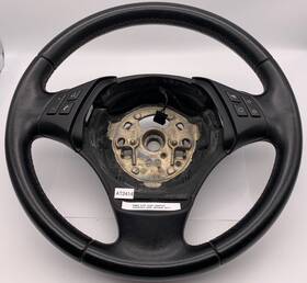 893-03 Bmw Oem 07-13 E90 E91 E92 E93 328i 330i 335i Driver Steering Wheel Leather Black