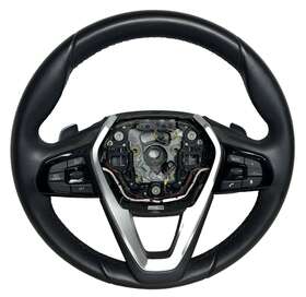 C1628891850 Bmw 5-series G30 2019 Black Leather Steering Wheel Oem #j2-1