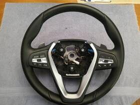Sw794612304 Bmw 2019 - 2024 G20 330i 330xi Steering Wheel Black Leather Shifters Oem