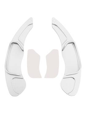 C160-p007-h Bruce&shark Steering Wheel Paddle Shifter For Lincoln Mkz Mkc Mkx 2010-2019 Aluminium Silver