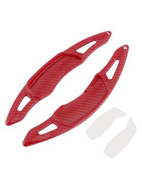 C160-p014-b Bruce&shark Carbon Look Steering Wheel Paddle Shifter Extension For Subaru Xv Legacy Brz Red