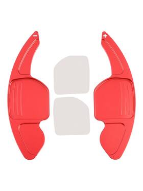 C160-p015-i Bruce&shark Steering Wheel Paddle Shifter Extension For Audi Q3 Q5 Q7 S5 S6 Aluminium Red