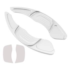 C160-p018-g Bruce&shark Steering Wheel Paddle Shifter Extension For Vw Golf 7 T-roc Aluminium Silver
