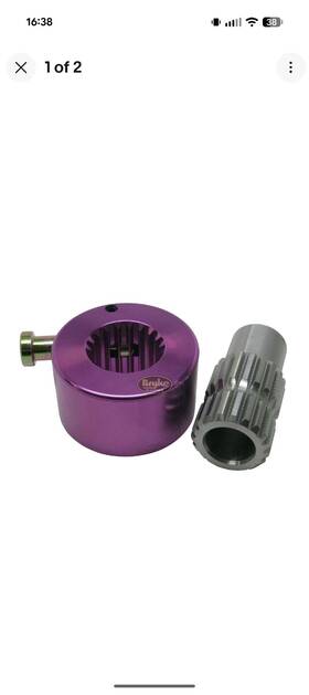 310-102 Bryke Racing Steering Wheel Quick Release Disconnect Splined Imca Ustms Push Button B Mod