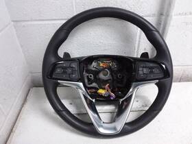235-10502 Buick 2023 Enclave Black Leather Steering Wheel Heated With Paddle Shifters Oem