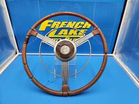 235.gm4s39 Buick Steering Wheel With Horn Ring/button Banjo Fits 1939 Special 8 1189620