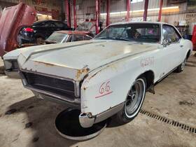 238.gm4w66 Buick Steering Column At Tilt Black Fits 1966 Riviera 1258247