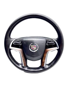 22917019 Cadillac 2015 - 2020 Escalade Steering Wheel Black Leather / Heated Complete Oem