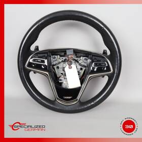 84304477 Cadillac 16-17 Cts-v Steering Wheel With Paddle Shifters Black Oem 65k
