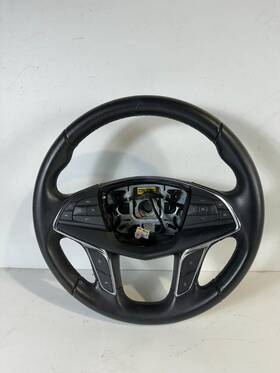 84515049 Cadillac 2016-2020 Ct6 Leather Steering Wheel With Shift Paddles Black Oem