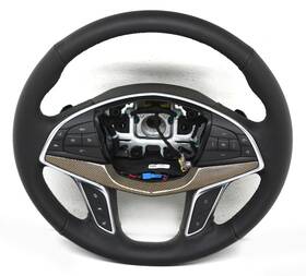 84859078 Cadillac Oem Black Leather Gold Carbon Fiber Steering Wheel For Xt5