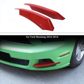 Cherocar2022080616 Car Front Fog Light Lower Cover Eyelid Trim Bezels For Ford Mustang 2010-14 Red