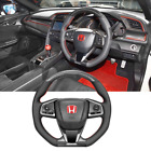 Cb-a01240 Carbon Fiber 17-21 For Honda Civic 10th Gen Type R Sports Steering Wheel