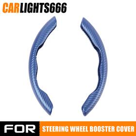 C-02itd0082abl Carlights Blue Waterproof Fit For Car Steering Wheel Booster Cover Nonslip Accessory 15 Inch
