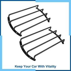 Carpopart 726215625820 Universal Pack 2 10 Inch Car Speaker Cover Bar Grille Subwoofer Grill Guard