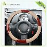 Cb11600205s Beige Brown Pvc Leather Diy Universal Car Steering Wheel Cover