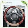 Cb11600705s Beige Brown New Wood Grain Car Suv Steering Wheel Cover