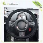 Cb11601605s Black Grey Line Pvc Leather Car Steering Wheel Cover