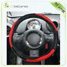 Cb11601705s Black Red Pvc Leather Protective Auto Car Steering Wheel Cover
