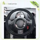 Cb11602005s Black Grey Line Pvc Leather Car Steering Wheel Cover