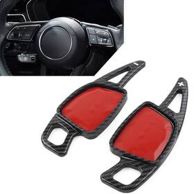 Cbdtimes 550746276196 Steering Wheel Paddle Shifter Extension Fit Audi A3 A4 S4 A5 S5 A6 A7 Black 2pcs