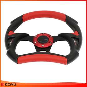 Zg16505801yu Cciyu Pvc Universal 6 Hole Bolt Lug Racing Steering Wheel With Horn Button 320mm