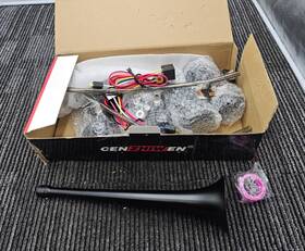 Kx-4032 Cenzhiwen 4 Trumpet Metal Air Horn Replacement Dill 12v 150db Universal Fit