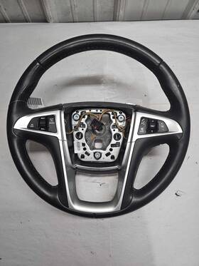 23290599 Chevrolet 12-17 Chevy Equinox Steering Wheel Black Leather Without Lane Dep With Cruise And Radio