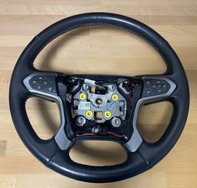 84483768 Chevrolet 2014-2018 Silverado Suburban Tahoe Black Leather Heated Steering Wheel