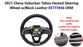 85773946 Chevrolet 2025 Chevy Suburban Tahoe Heated Steering Wheel With Black Leather