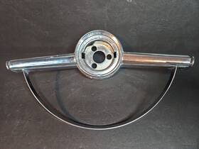 9740492 Chevrolet 1964 Chevy Impala Chrome Steering Wheel Horn Ring Trim Oem Id