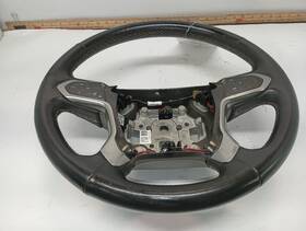 235.gm8n17 Chevrolet Truck Heated Black Leather Steering Wheel From 2017 Chevy Silverado 2500 12602941