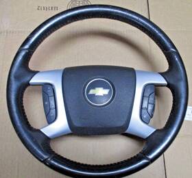 25872759 Chevy 07-09 Equinox Steering Wheel Black / Silver Oem