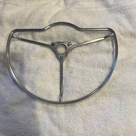 1322850 Chrysler 1950 Imperial Horn Blowing Ring With Brush Chrome. Fits All Models