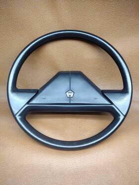 14147426 Chrysler 1988 Dodge Grand Caravan Burgundy Steering Wheel And Horn Pad Button 2-spoke Oem